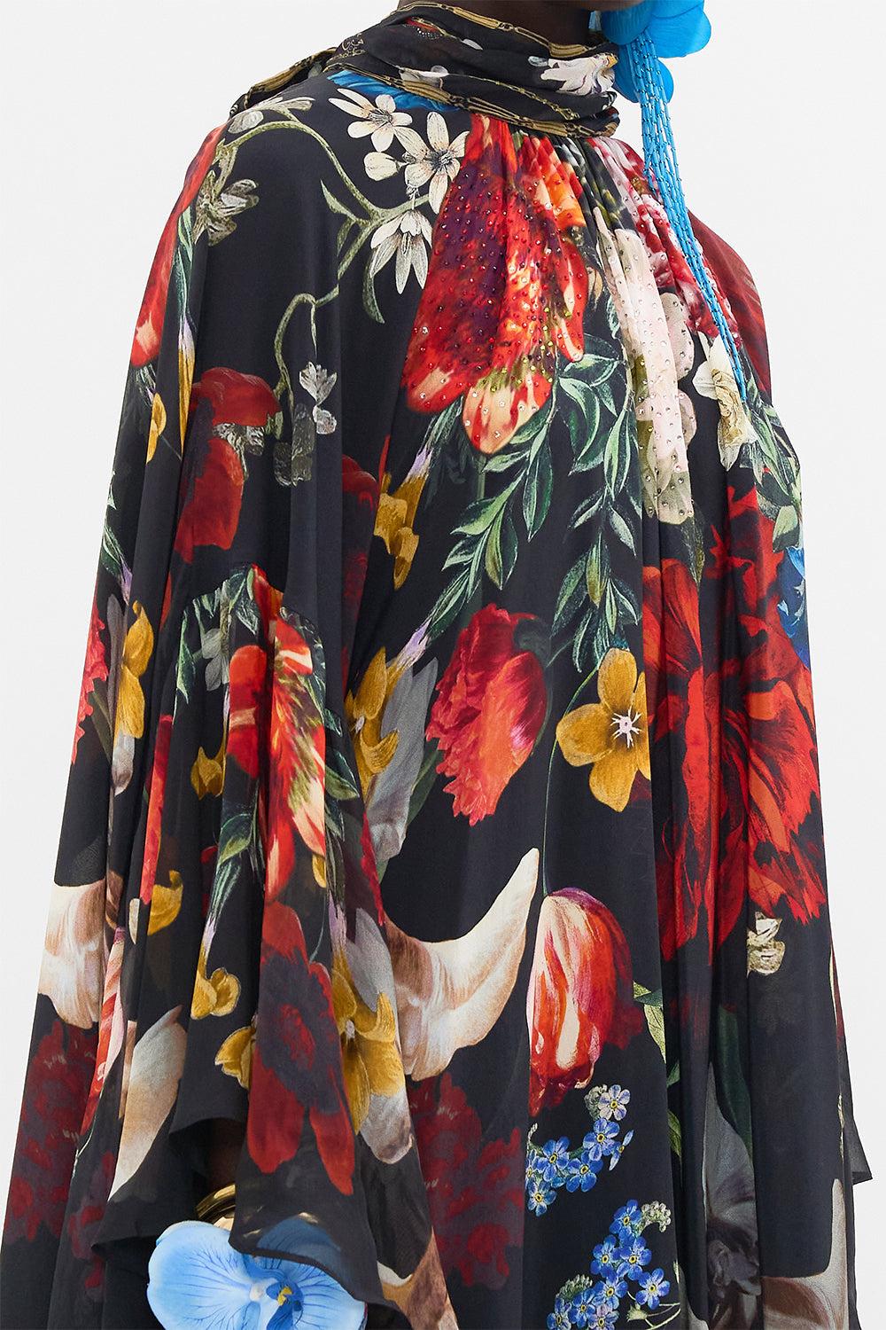 CAMILLA high neck dress in A Still Life print