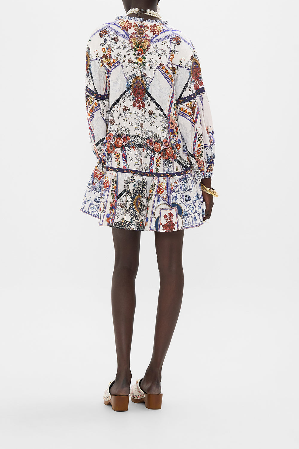 CAMILLA mini dress in My Folk Art Heart print