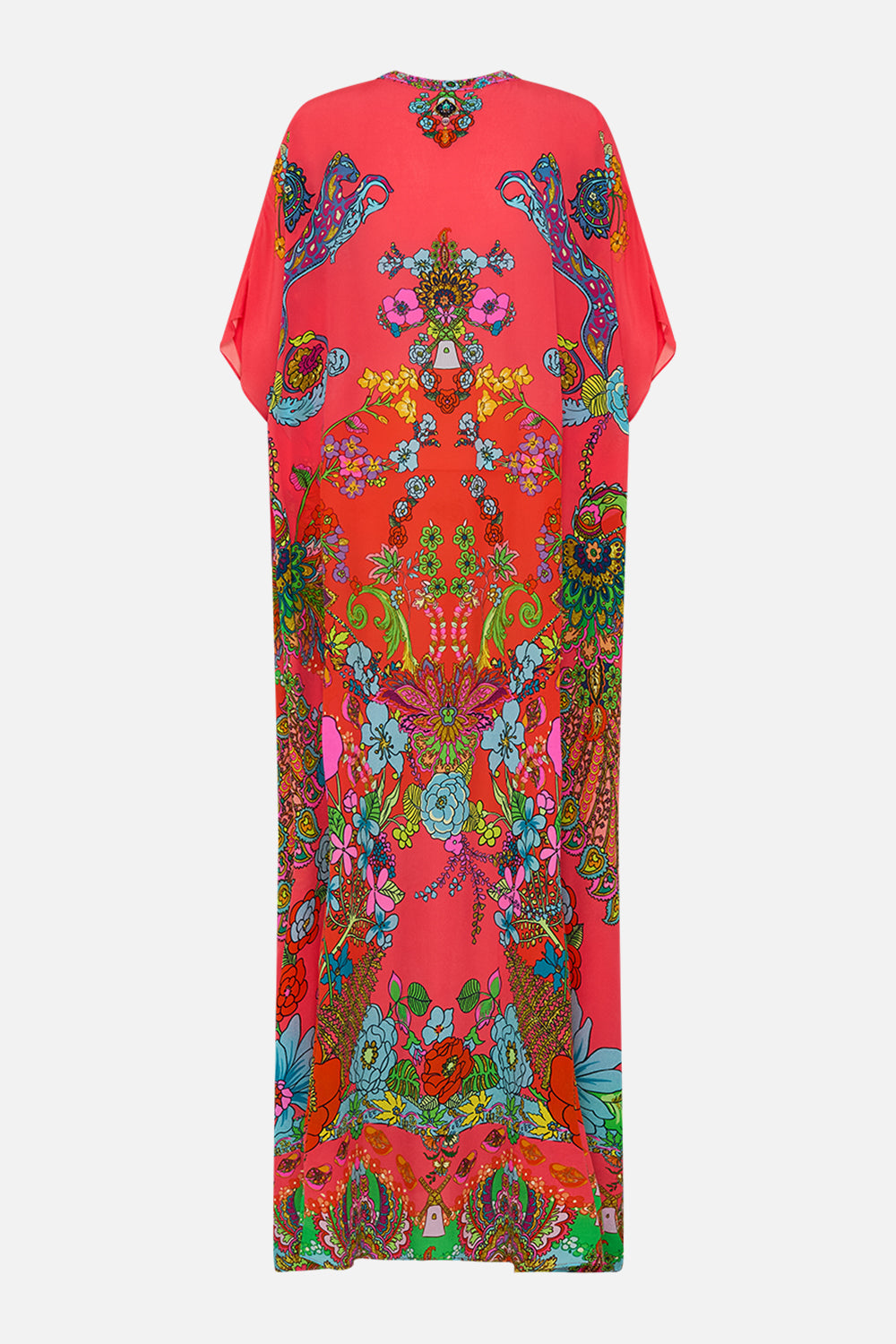 CAMILLA floral silk shrug in Stitched in Time print.