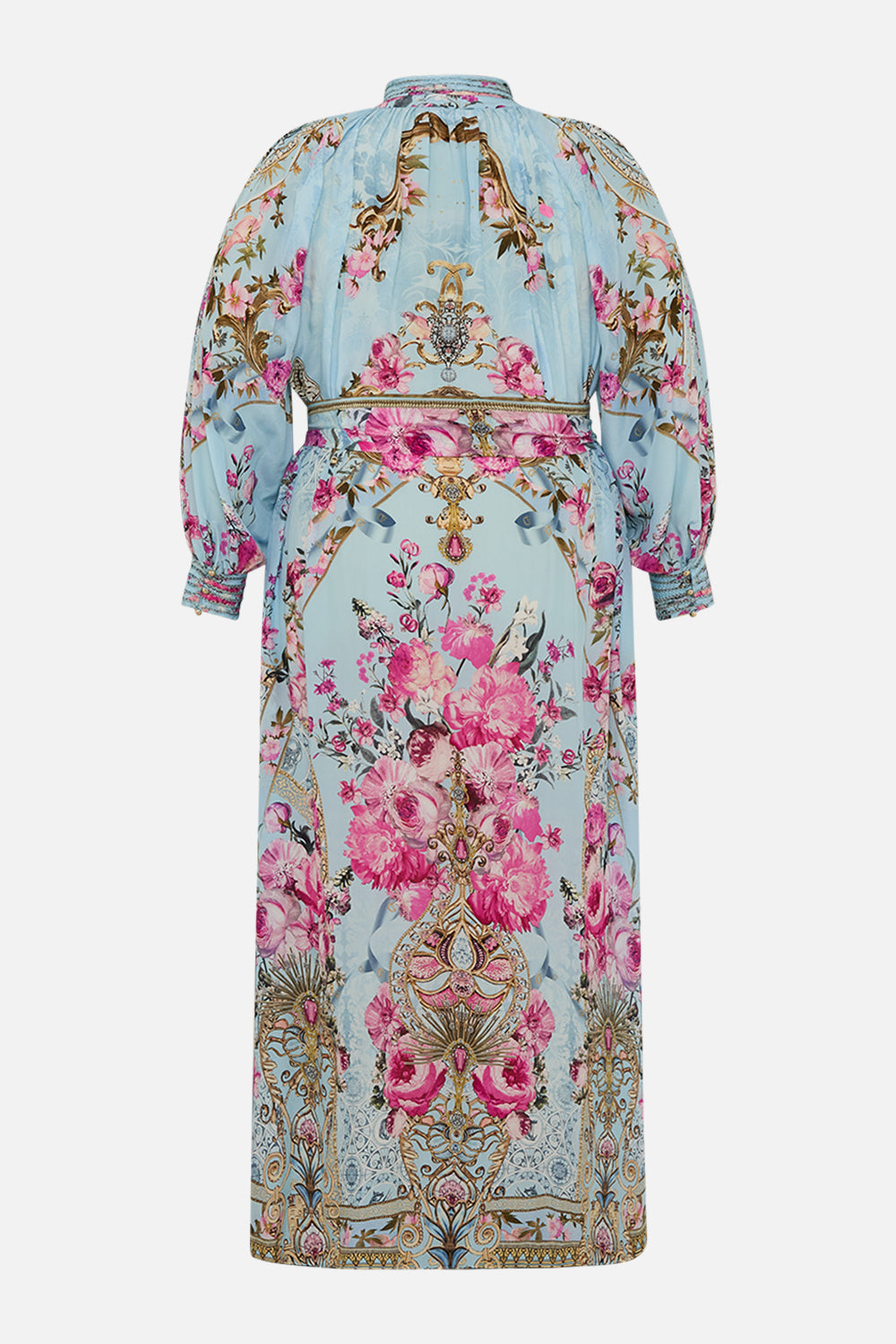 CAMILLA midi shirt dress in Down The Garden Path print