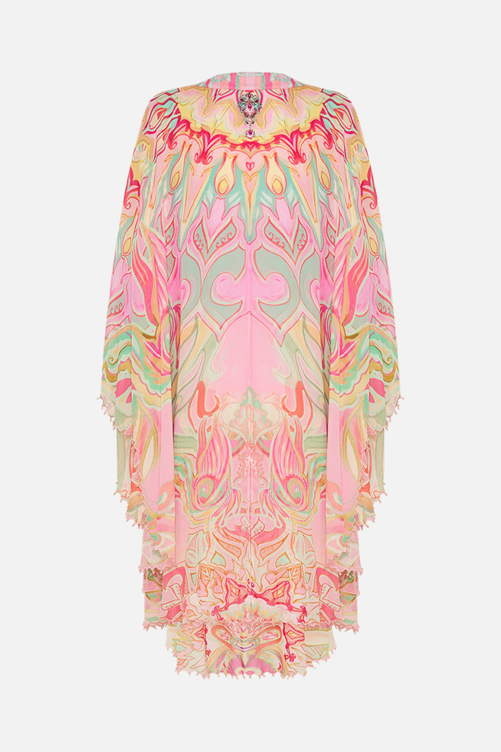 CAMILLA silk layer in Tea With Tuchinski print