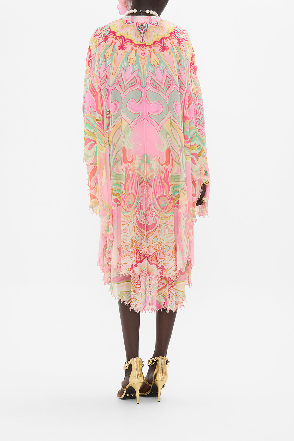 CAMILLA silk layer in Tea With Tuchinski print