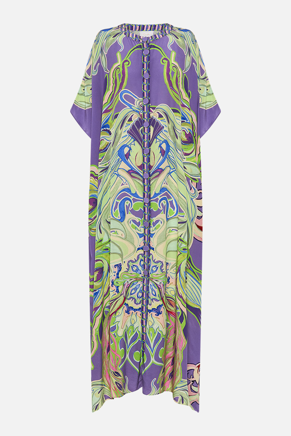CAMILLA silk kaftan in Amsterdam Jewel print