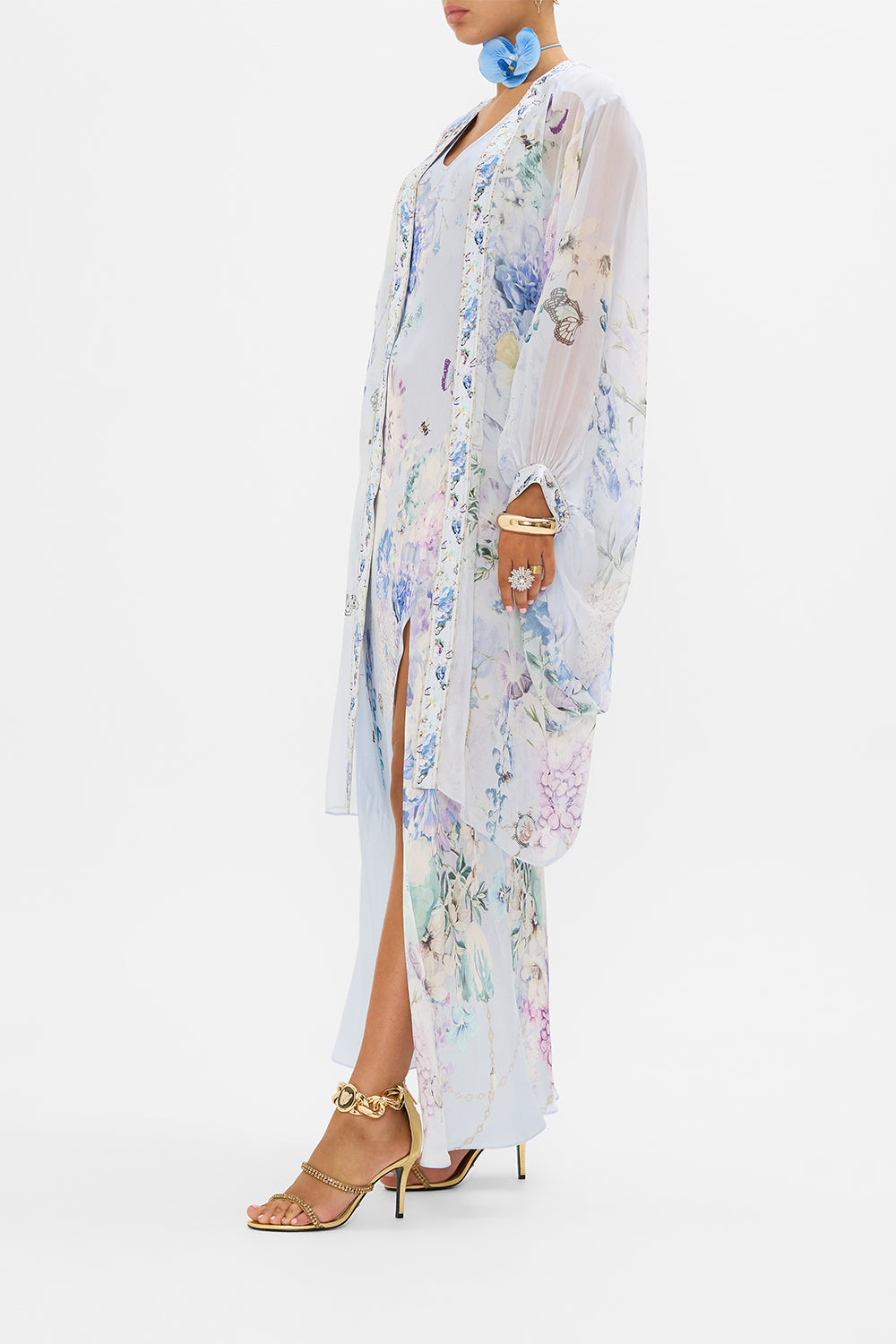 CAMILLA coocon knit layer in Butterfloria