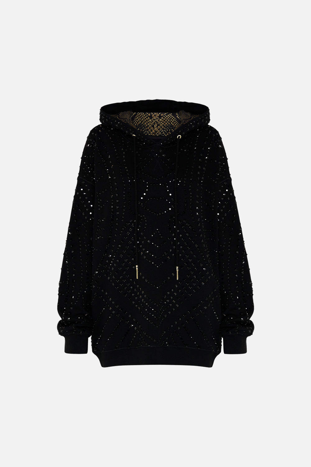 CAMILLA hoodie in Nouveau Noir print