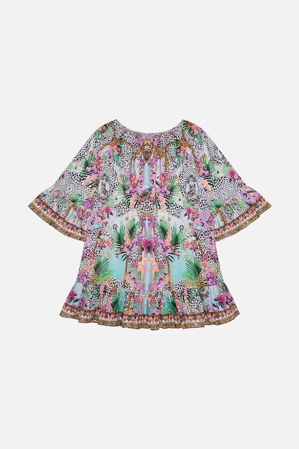 KIDS A-LINE FRILL DRESS 12-14 DEAR AMORE MIO