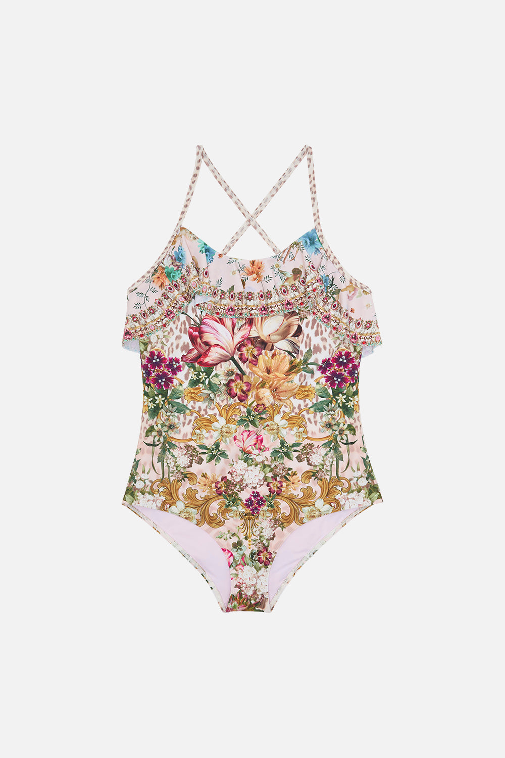 Product view of MILLA BY CAMILLA kids one piece swimsuit in Bambino Bliss print