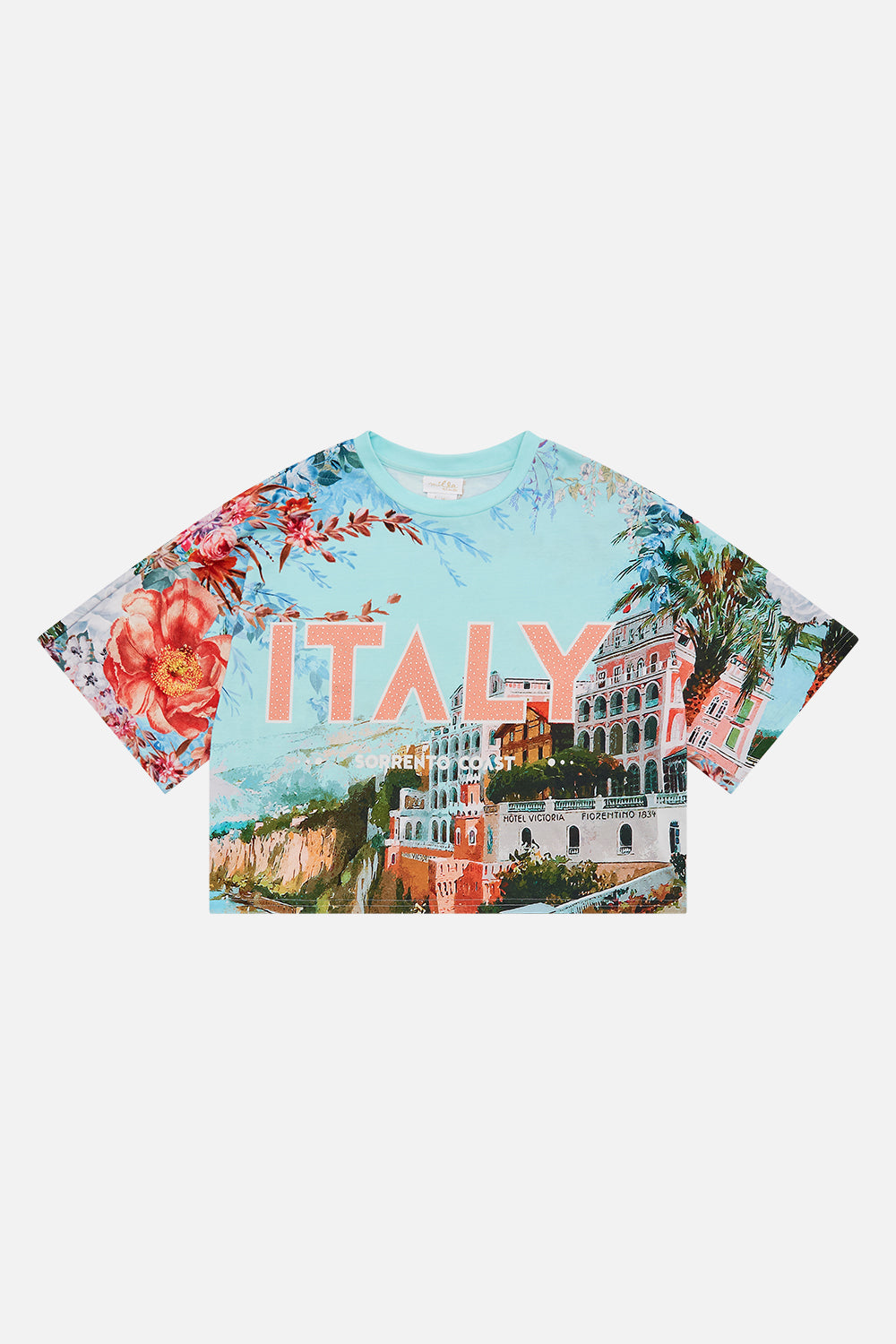 Product view of Milla By CAMILLA ids batwing tee in From Sorrento With Love print