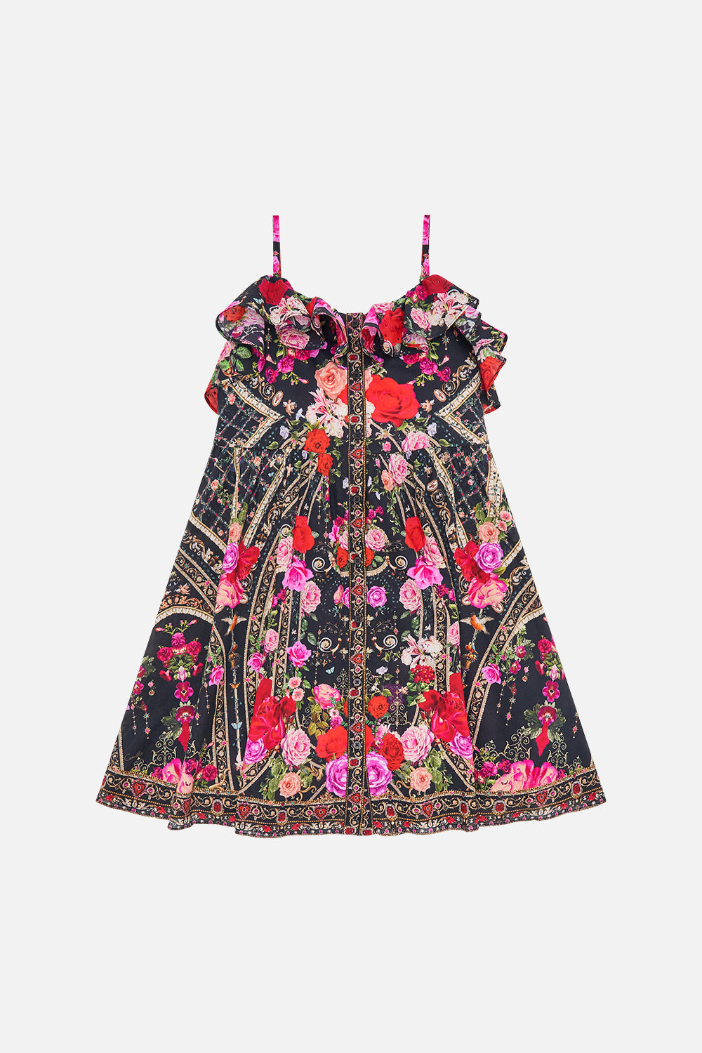 Milla By CAMILLA kids frill dress with bow in Reservation For Love print