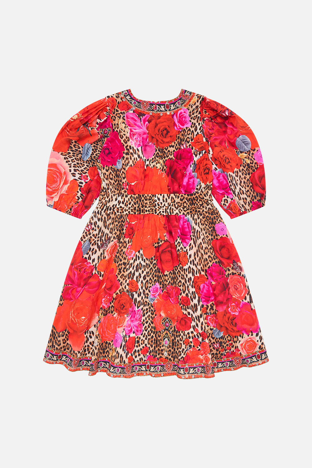 Milla by CAMILLA girls mini dress with puff sleeve in Heart like A Wildflower print