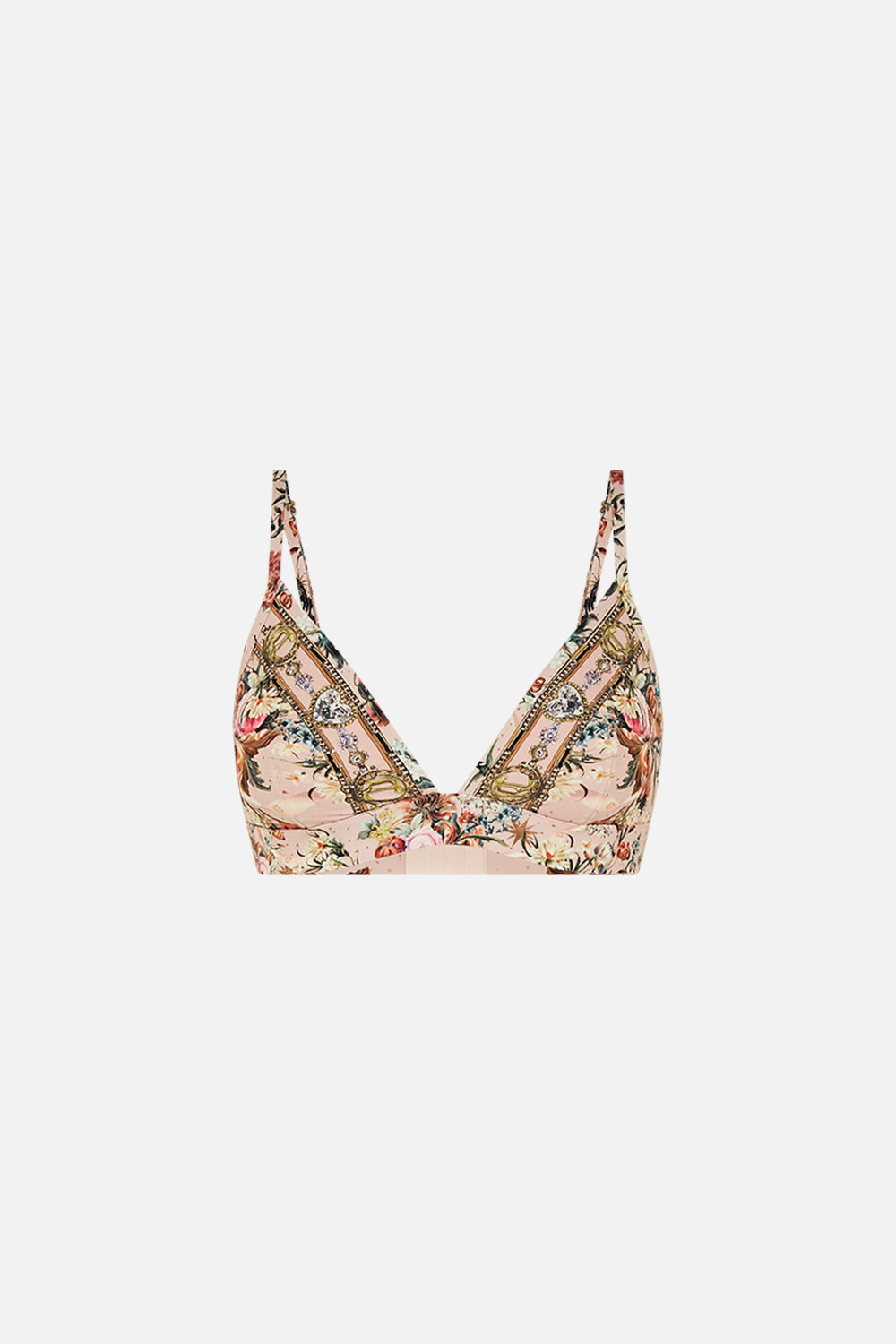 CAMILLA floral bra in Rose Garden Revolution print