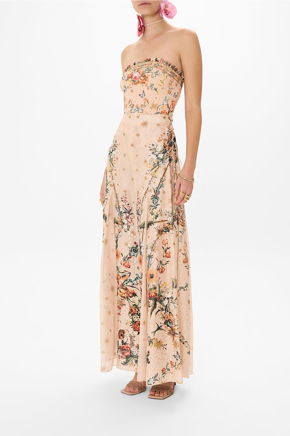 BANDEEU BODYSUIT WITH FRILL ROSE GARDEN REVOLUTION