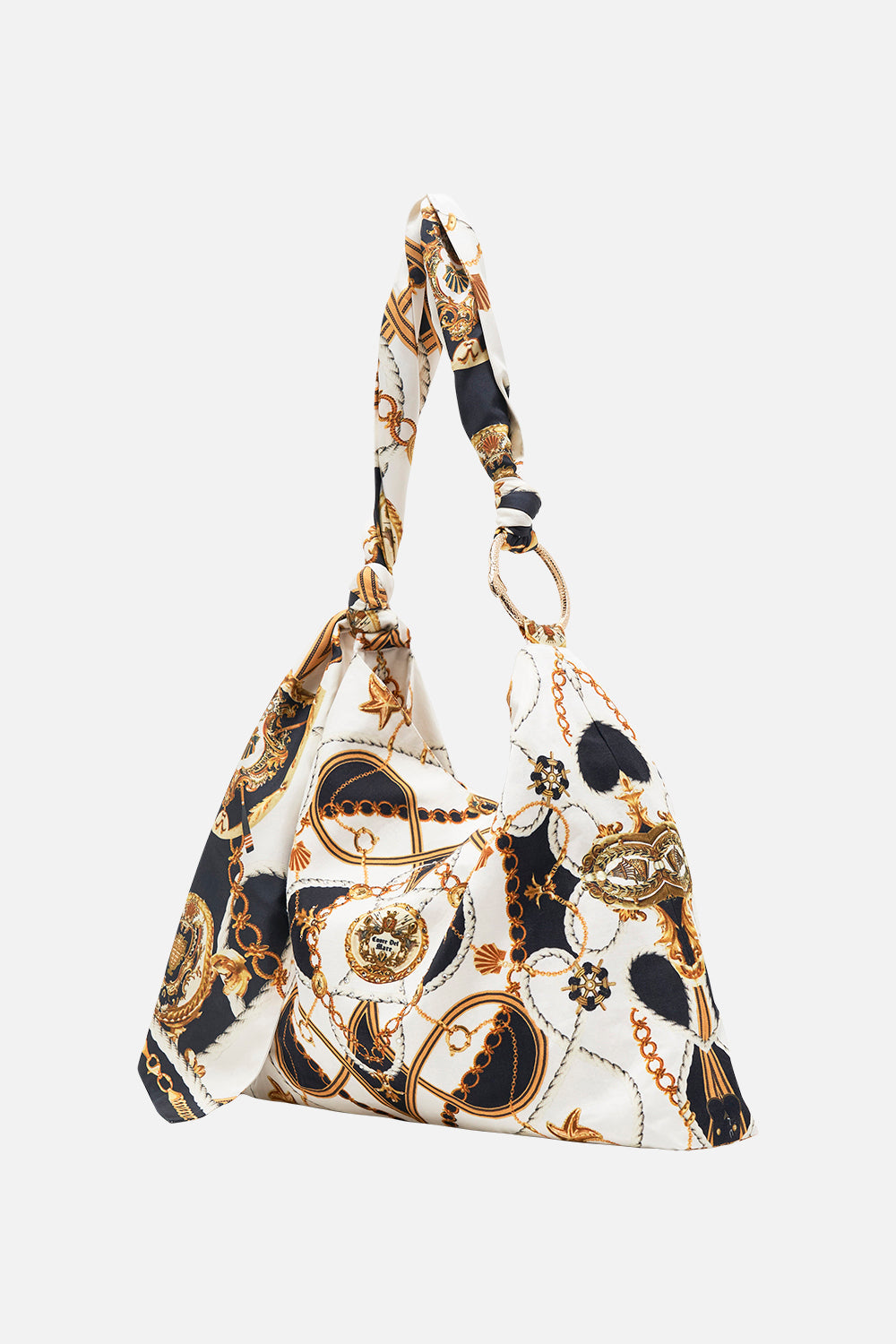 Product view of CAMILLA designer resortwear beach bag in Masked At Moonlight print