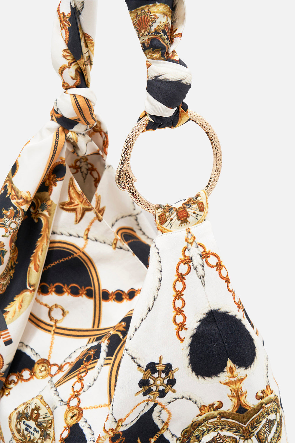 Product view of CAMILLA designer resortwear beach bag in Masked At Moonlight print