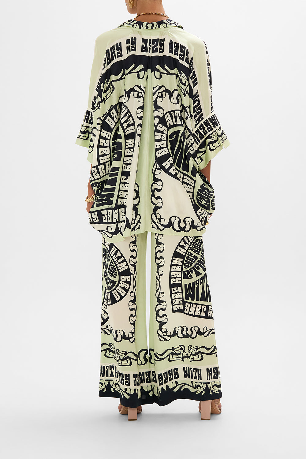 CAMILLA silk shirt in Double Dutch print