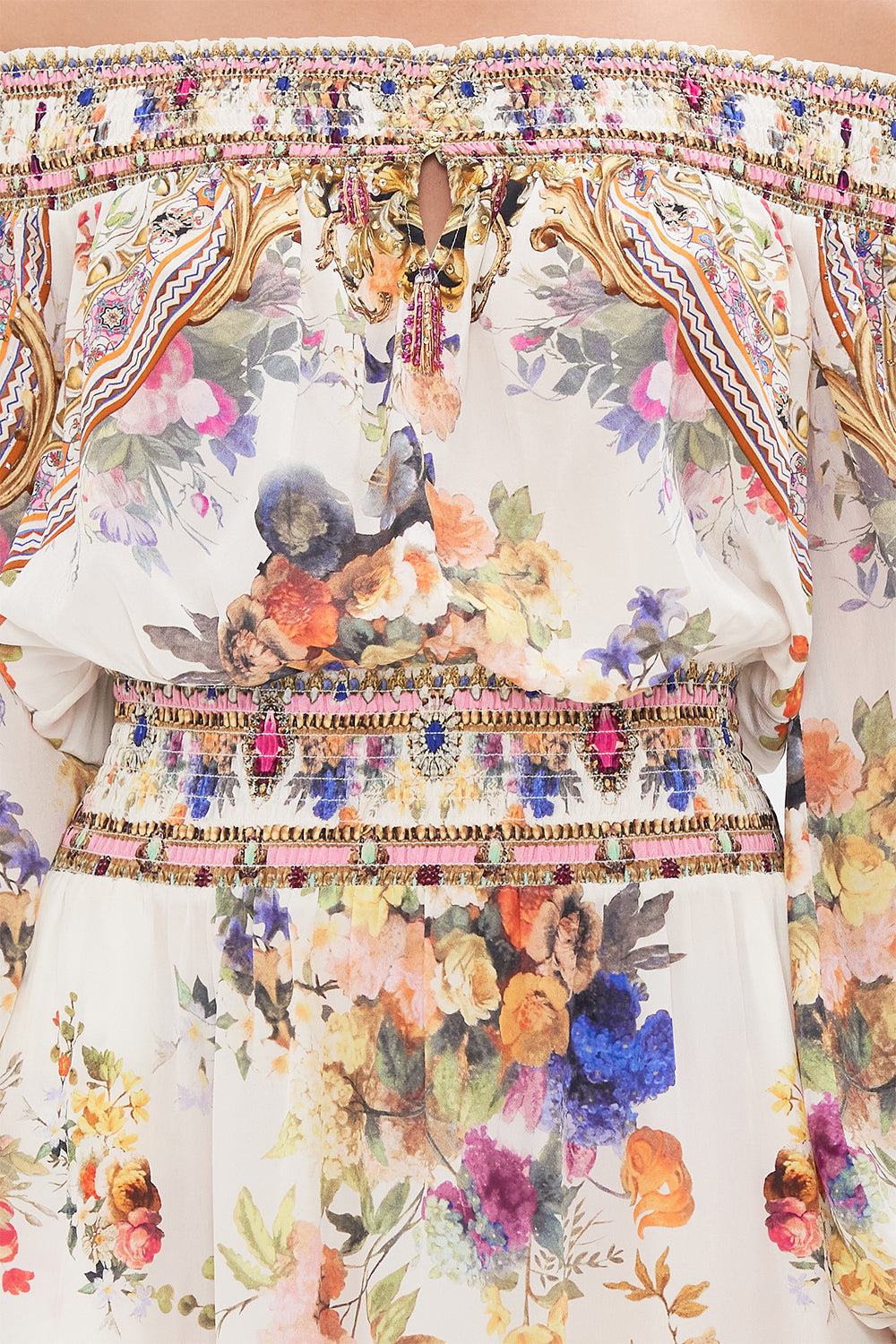 OFF SHOULDER SHORT DRESS FRIENDS WITH FRESCOS