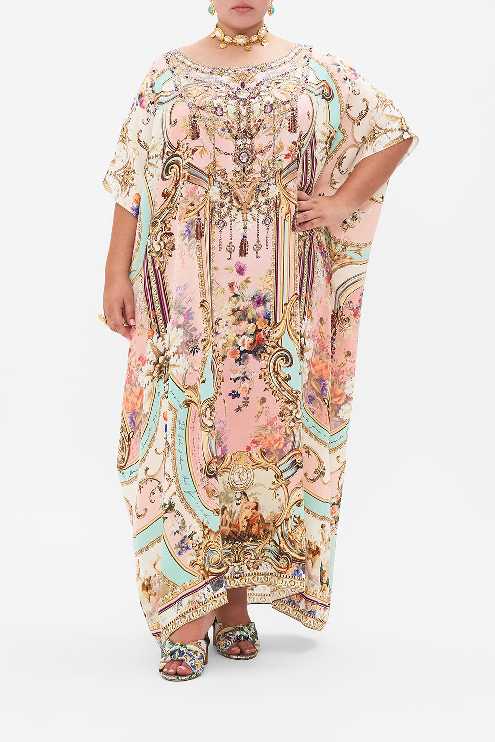 ROUND NECK KAFTAN LETTERS FROM THE PINK ROOM