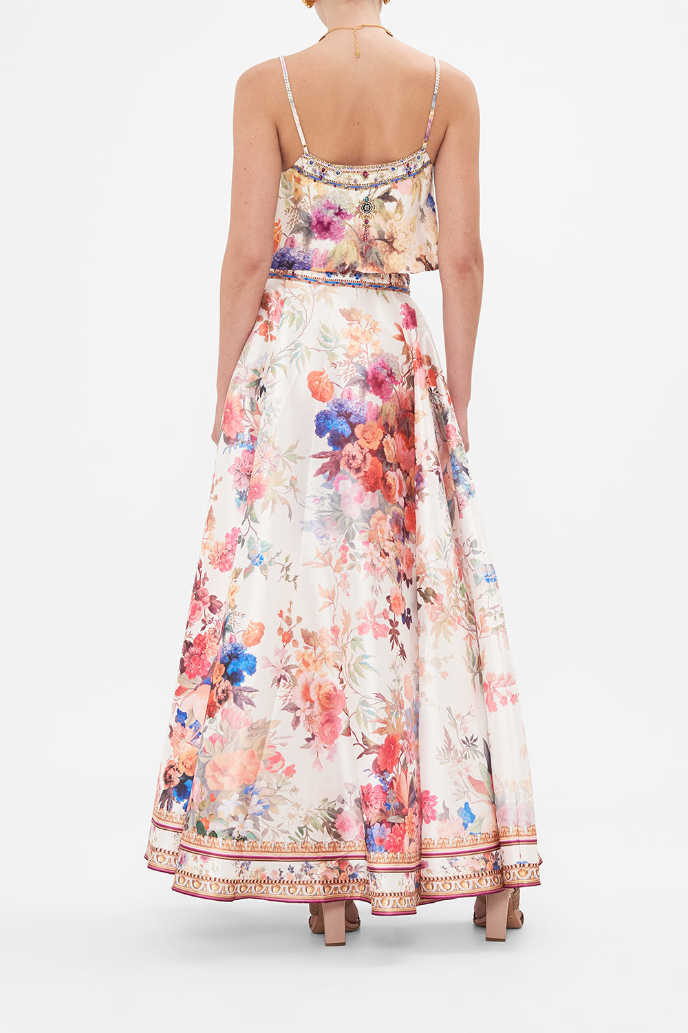 MAXI WRAP SKIRT FRIENDS WITH FRESCOS