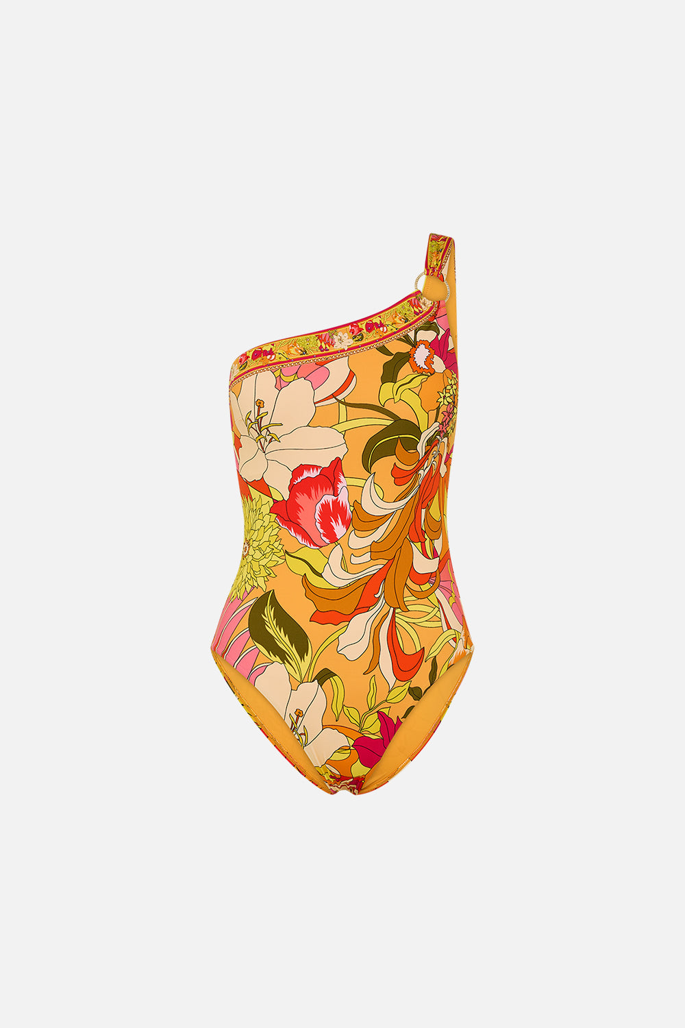CAMILLA floral one shoulder one piece in The Flower Child Society