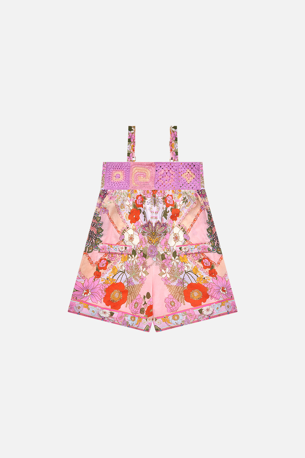 Milla By CAMILLA kids pink floral print playsuit in Clever Clogs print