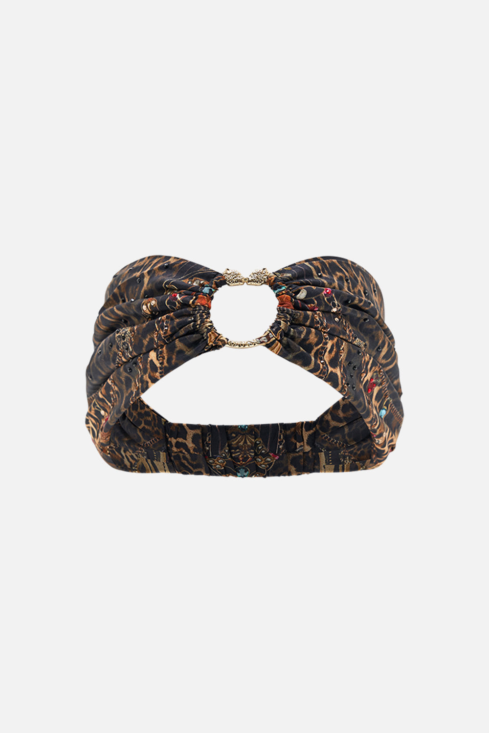 CAMILLA leopard ring headband in Amsterglam