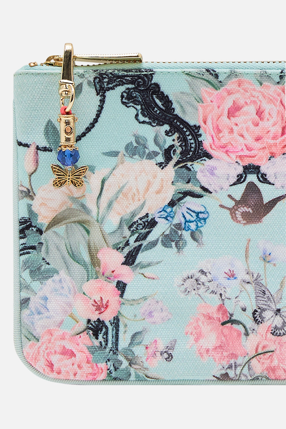 CAMILLA floral coin and phone purse in Petal Promise Land