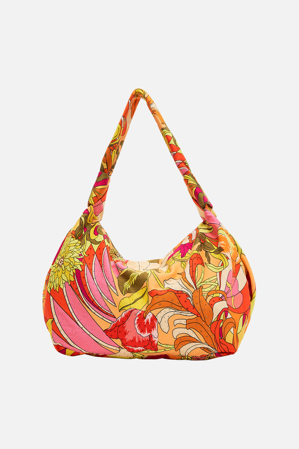 CAMILLA floral slouch shoulder bag in The Flower Child Society