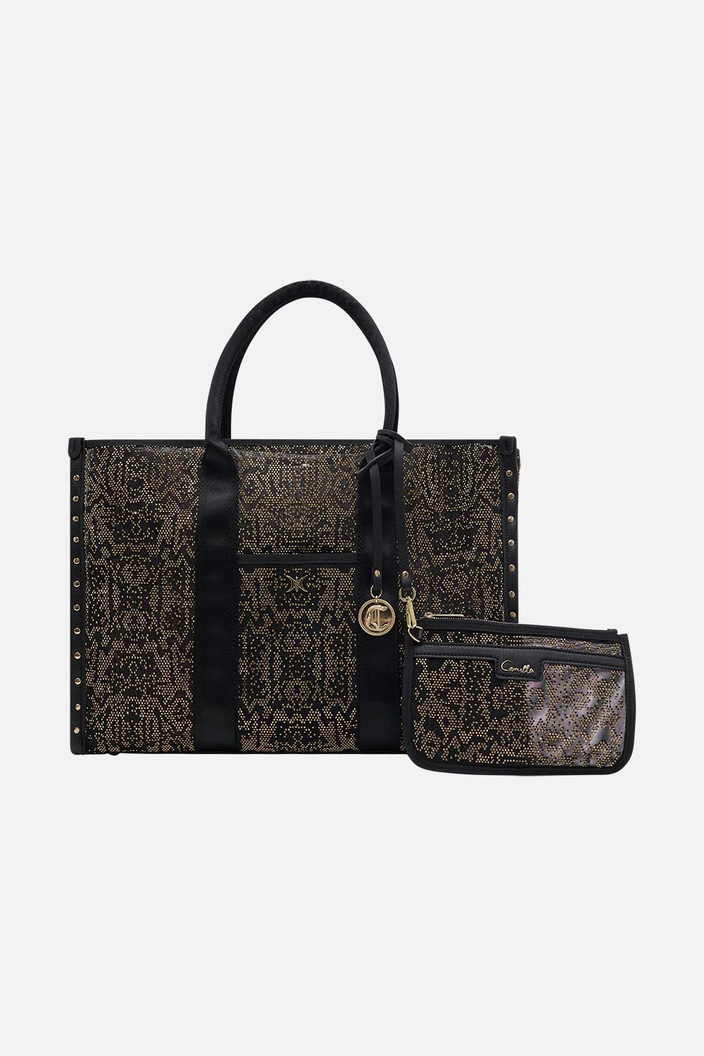 CAMILA black tote bag