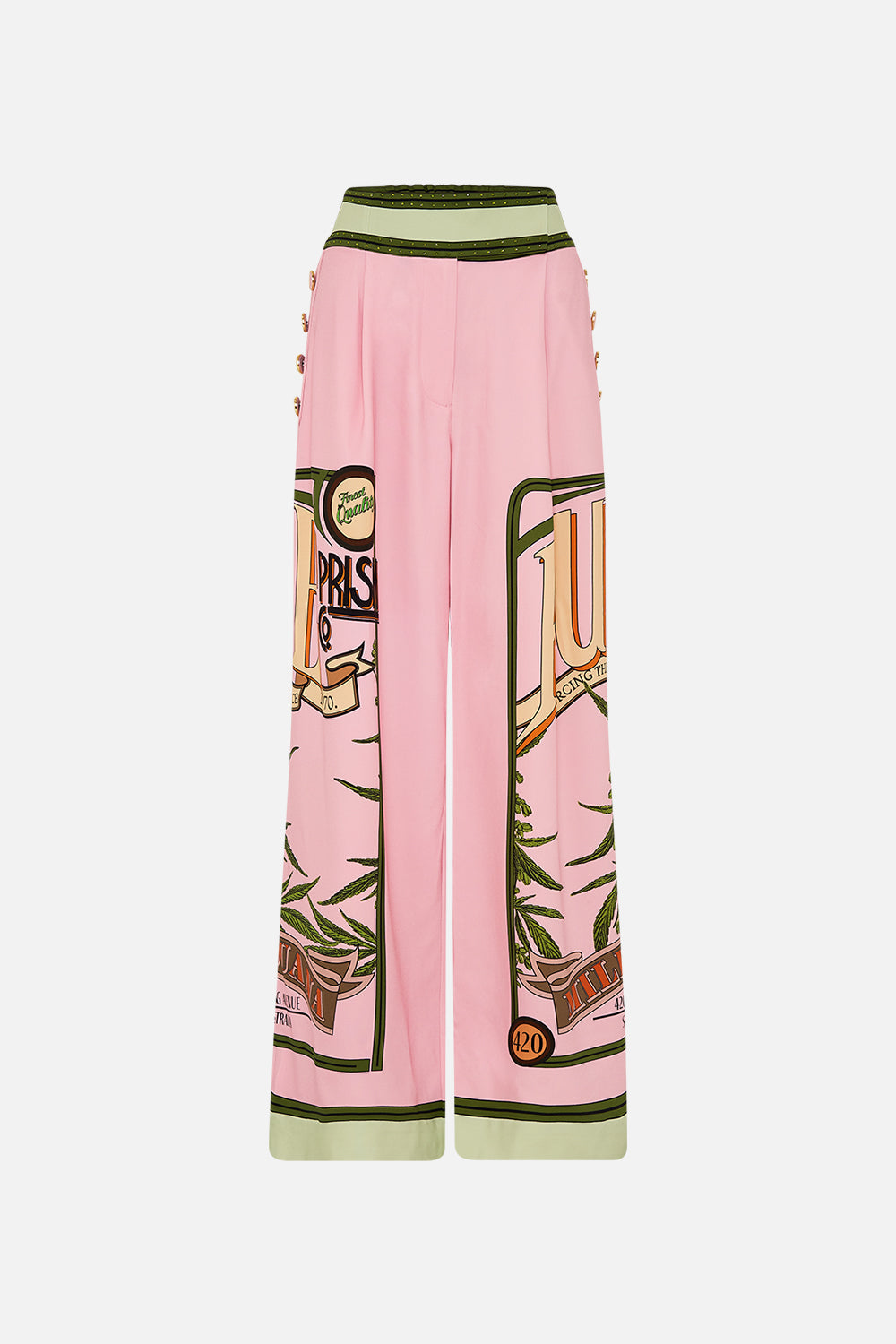 CAMILLA wide leg pants in Lets Chase Rainbows print