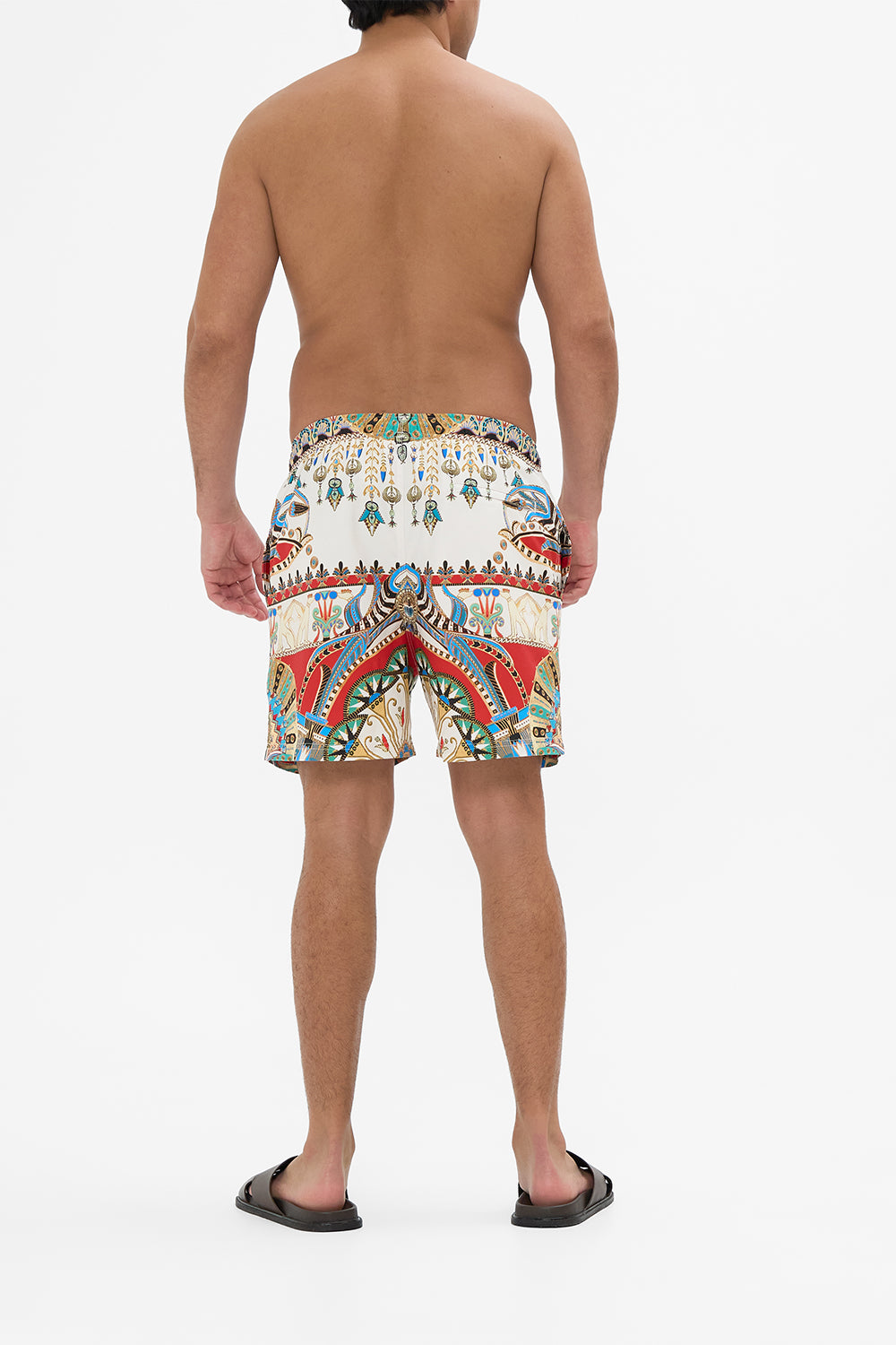 Hotel Franks By CAMILLA Black Mid-Length Boardshort in Valley Of The Queens print
