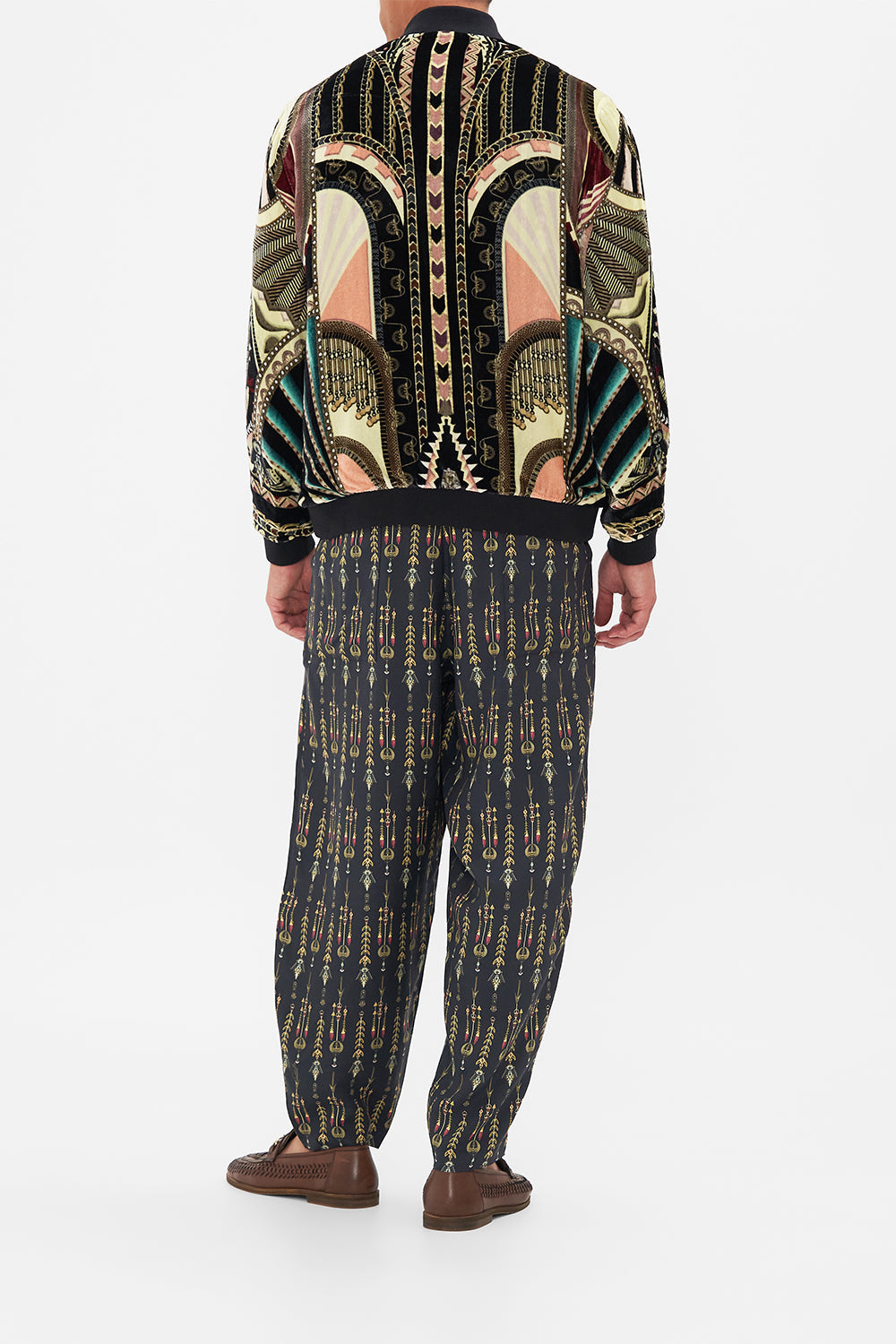 CAMILLA Zip Through Reversible Bomber Jacket in They Called Her Nefertari print.