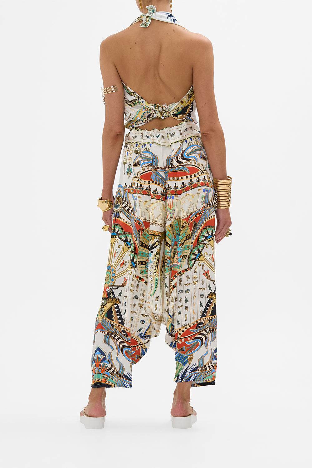 CAMILLA Harem Pants in Valley Of The Queens print