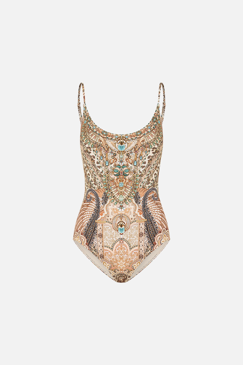 CAMILLA Scoop Neck One Piece The Throne Room print