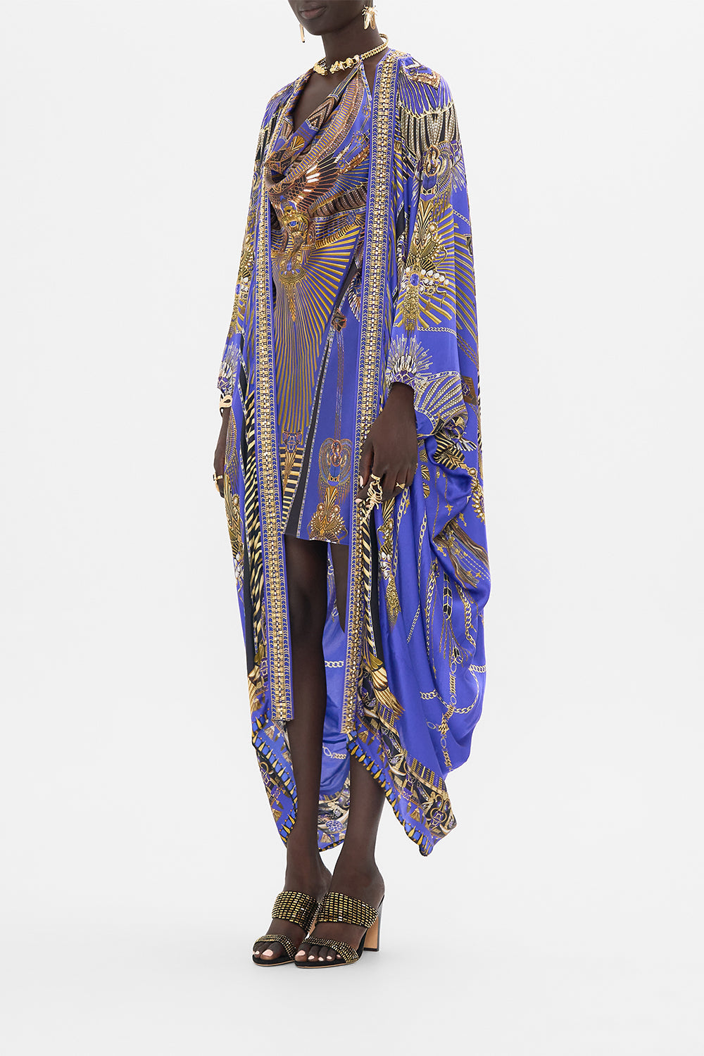 CAMILLA Layer With Embellished Centre Back Panel in My Fair Pharaoh print.
