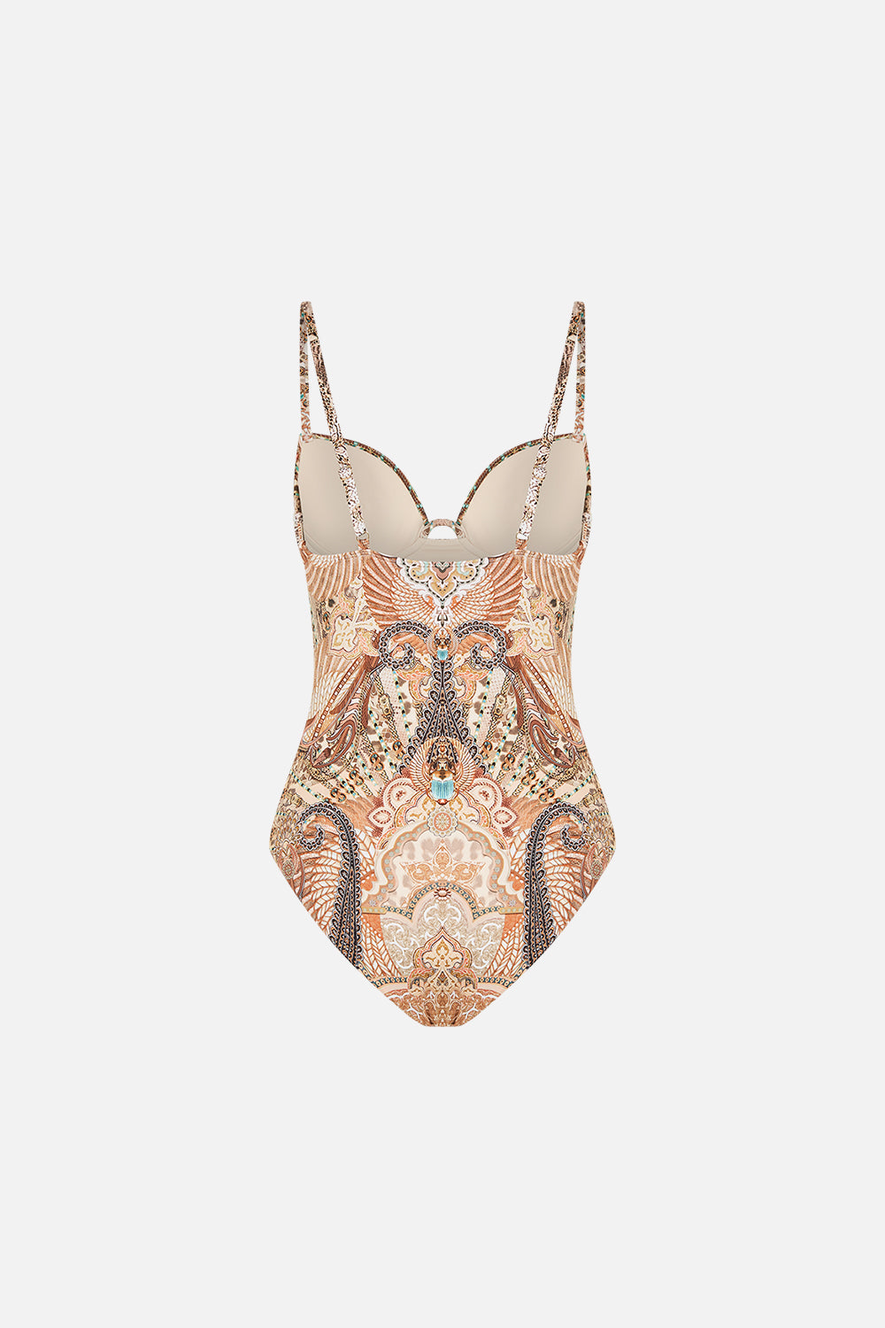 CAMILLA Continuous Wire Moulded Bra One Piece The Throne Room print