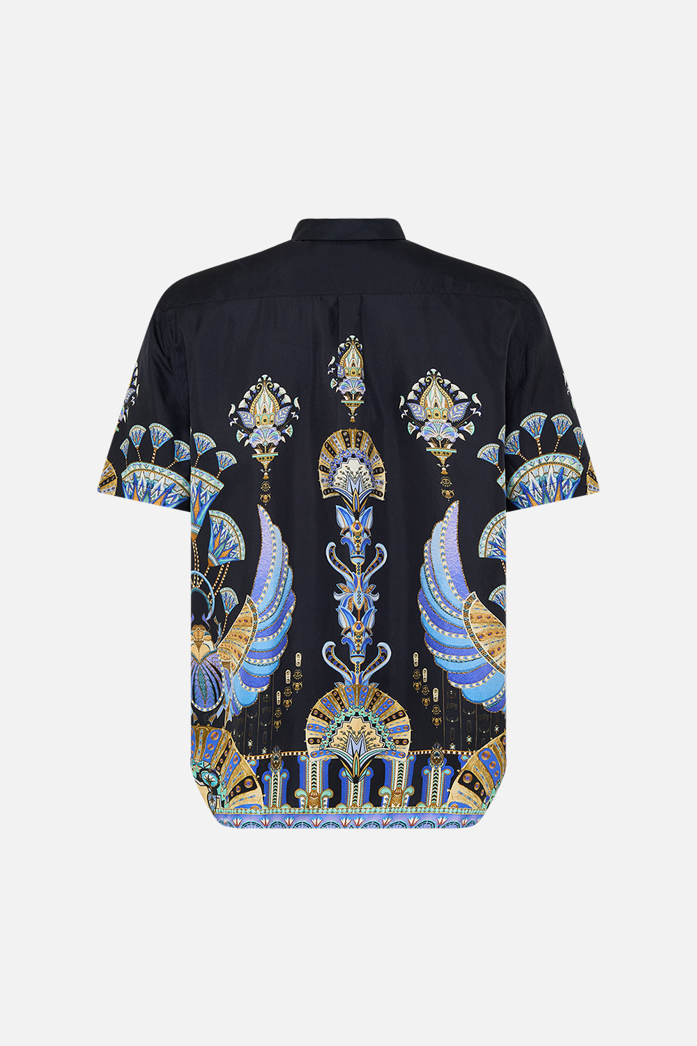 Hotel Franks By CAMILLA Oversized Button Through SS Shirt in Under Scarab Skies print.