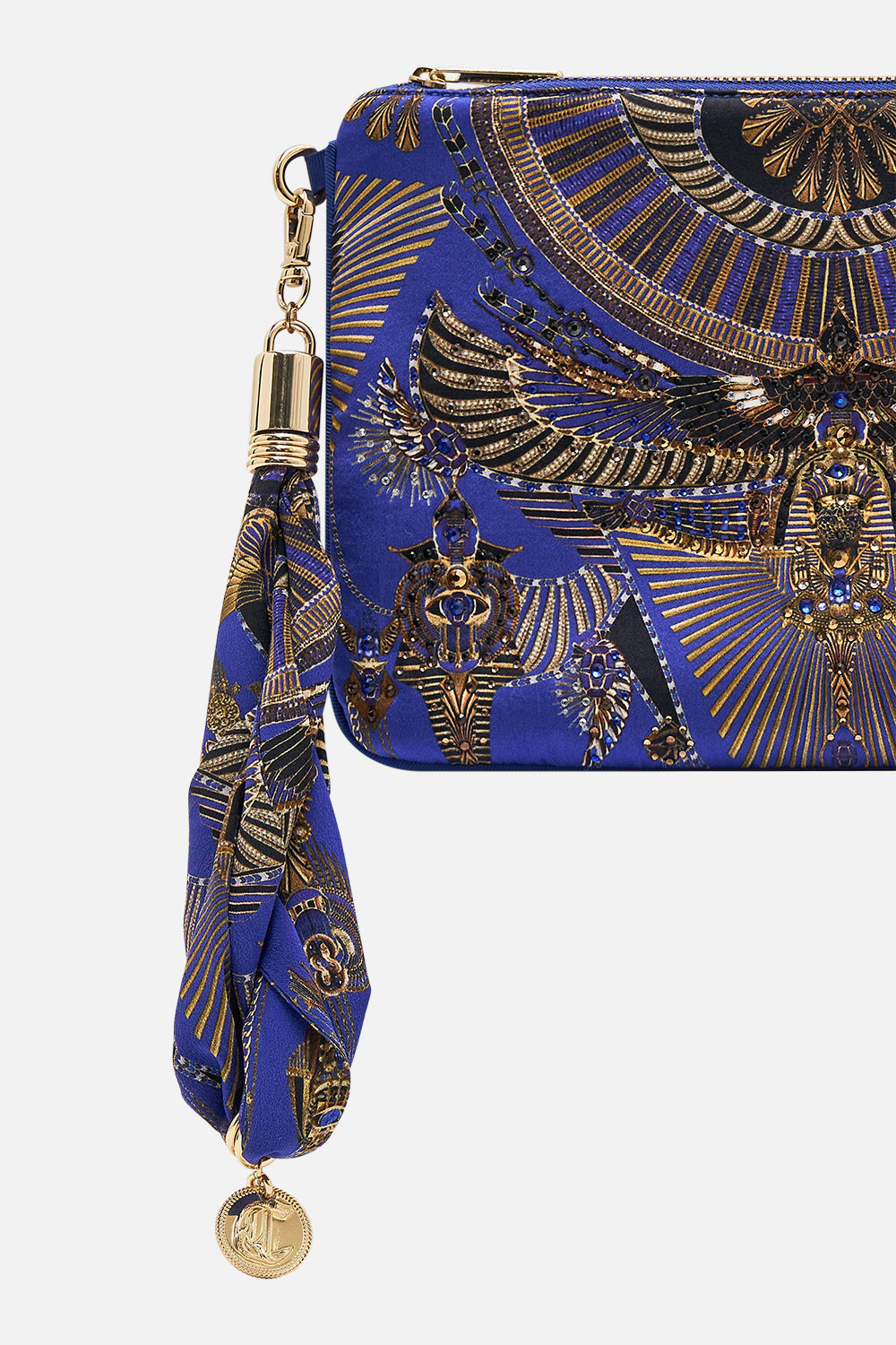 CAMILLA Scarf Clutch in My Fair Pharaoh print