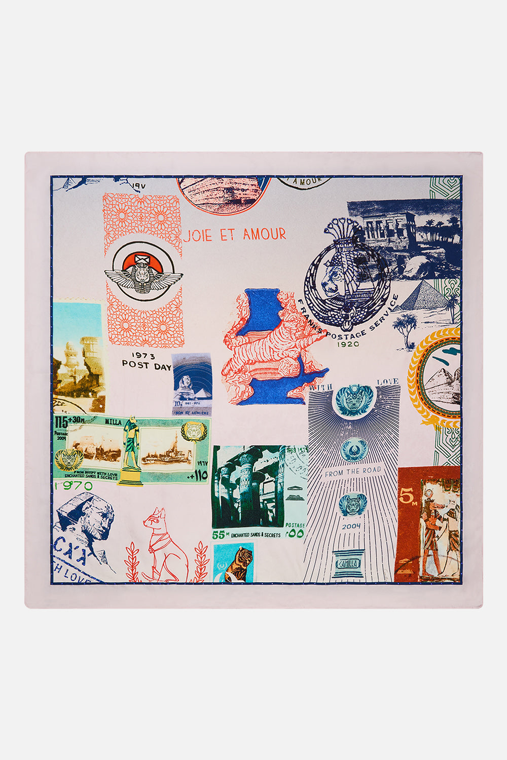 CAMILLA large square scarf in Haute Passport print.