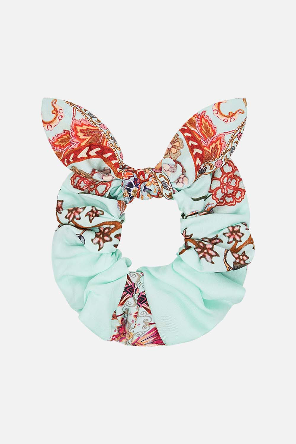 CAMILLA Scrunchie Weaving Worlds print