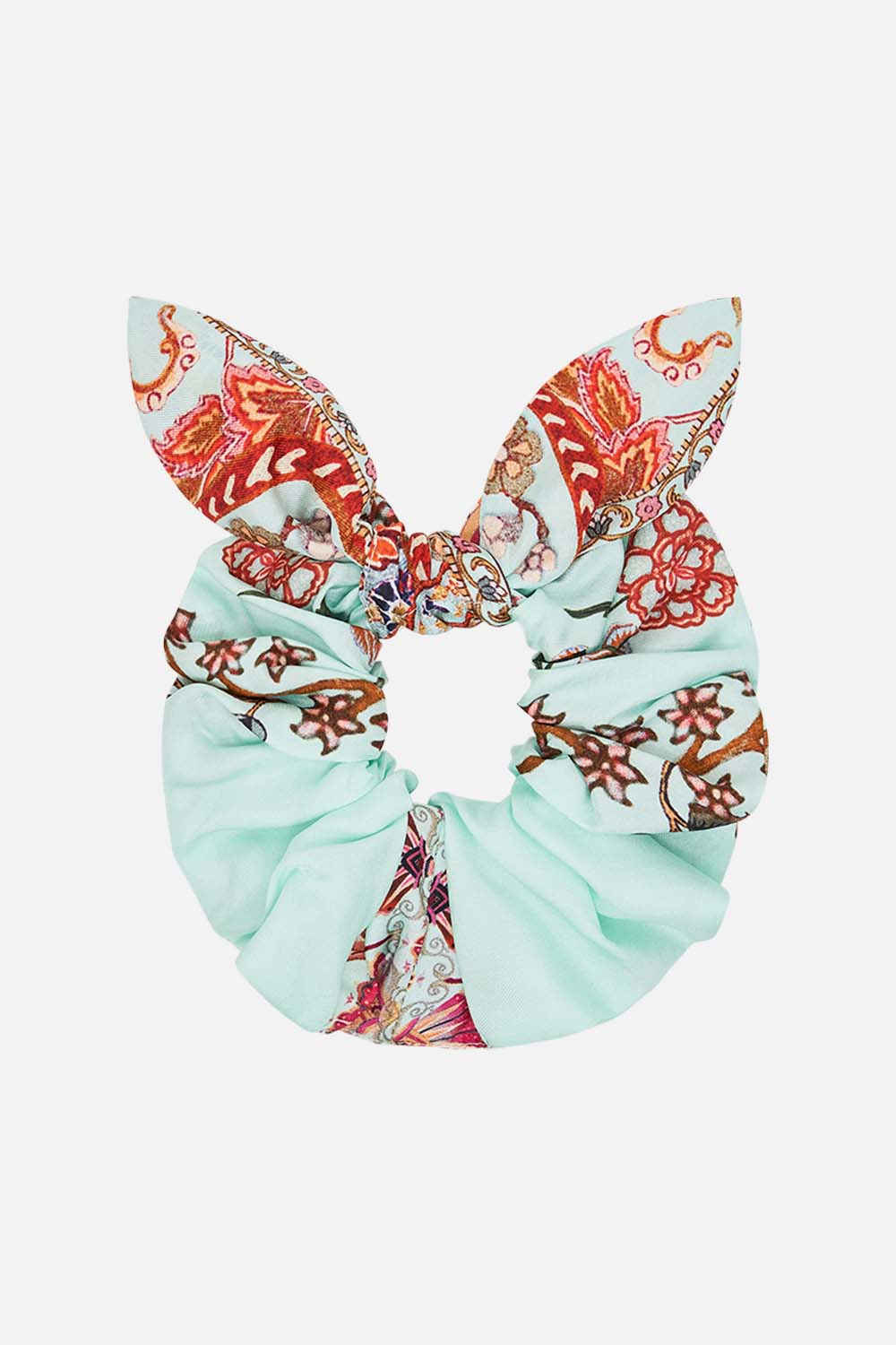 CAMILLA Scrunchie Weaving Worlds print