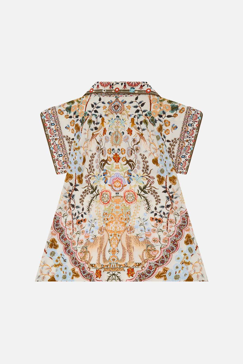 Milla By Milla By Milla By CAMILLA Kids Mini Shirt Dress 4-10 in Honour of Heirlooms print