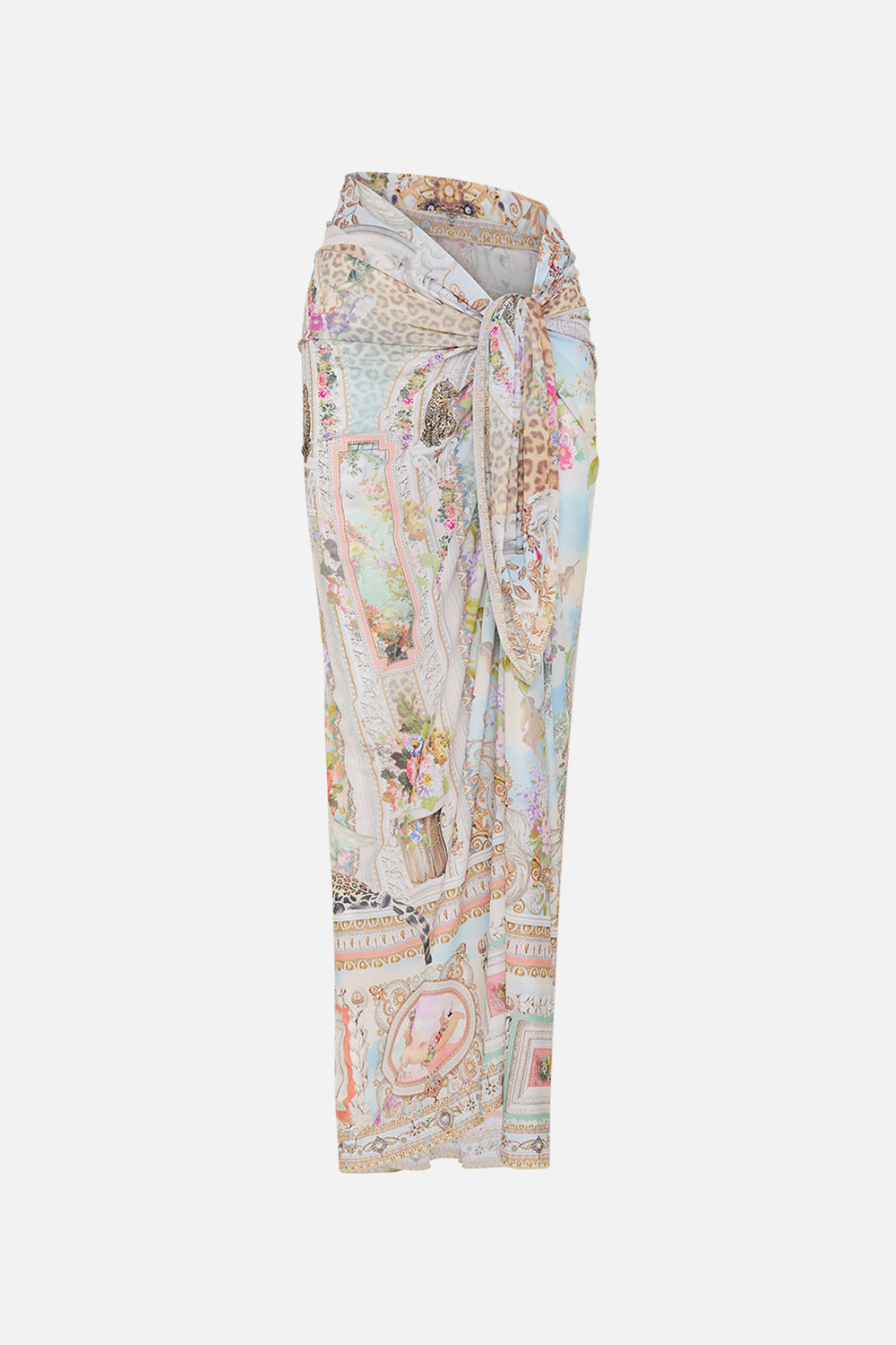 CAMILLA Floral Long Sarong in We Always Have Alexandria Print.
