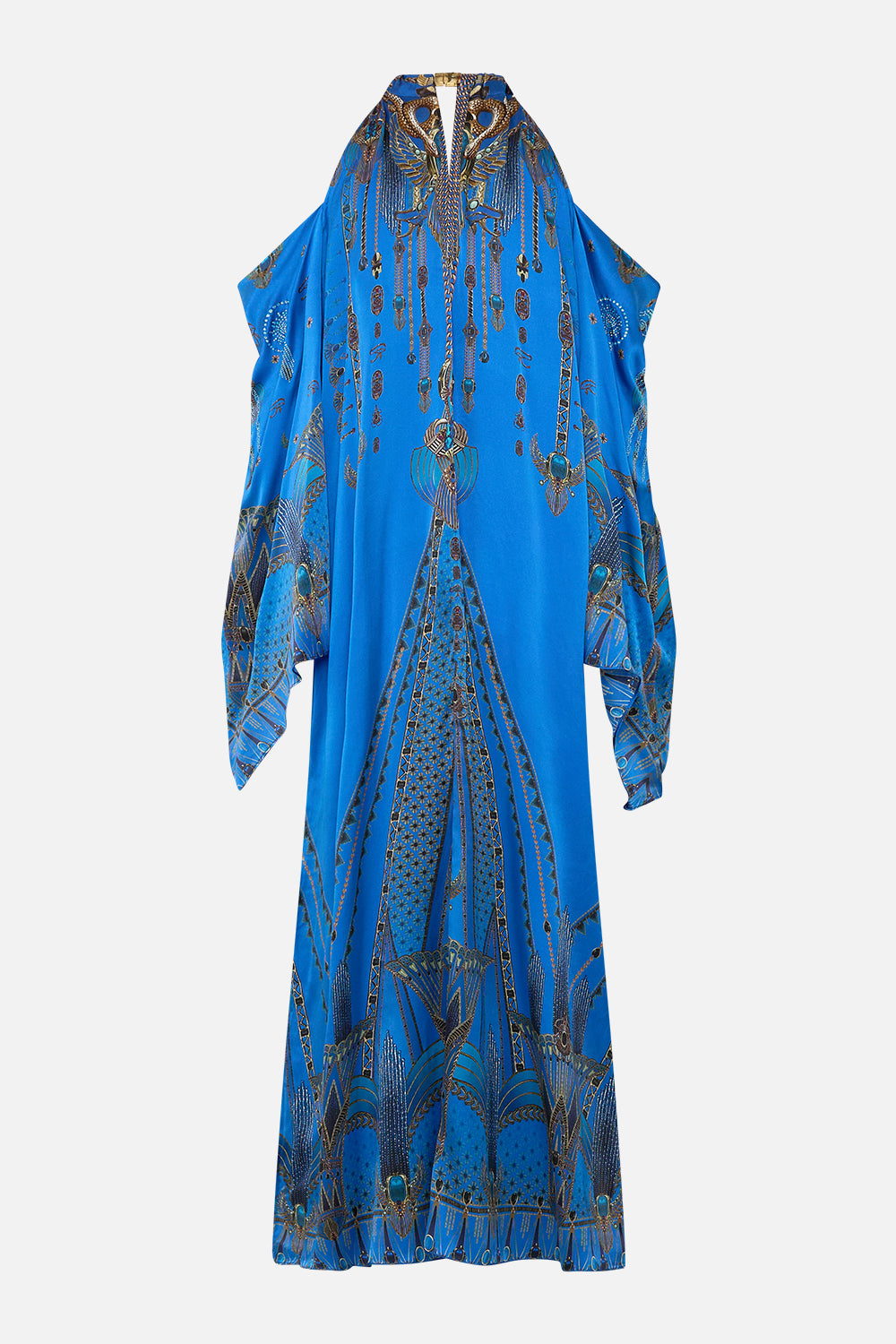 FLARED SLEEVE COLD SHOULDER LONG KAFTAN ARCHIVAL REVIVAL
