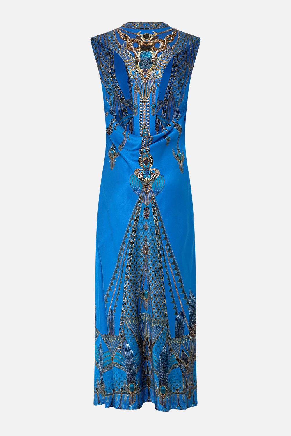 EXTENDED SHOULDER DRESS WITH T BACK ARCHIVAL REVIVAL