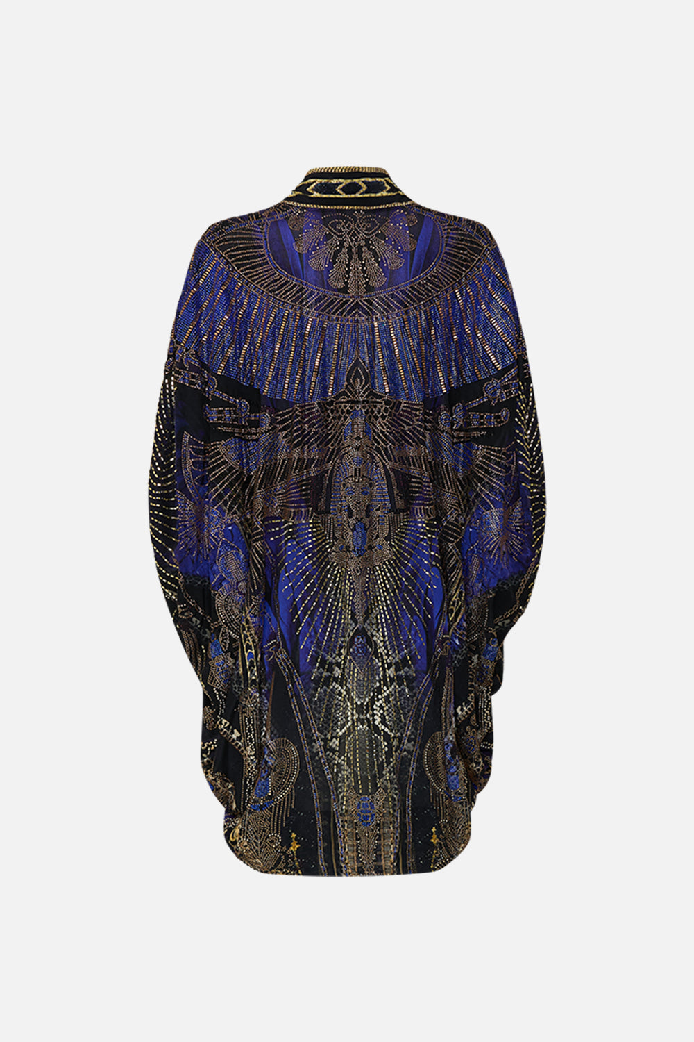 CAMILLA Open Front Cardi Cape in Other Side of the Oasis print.