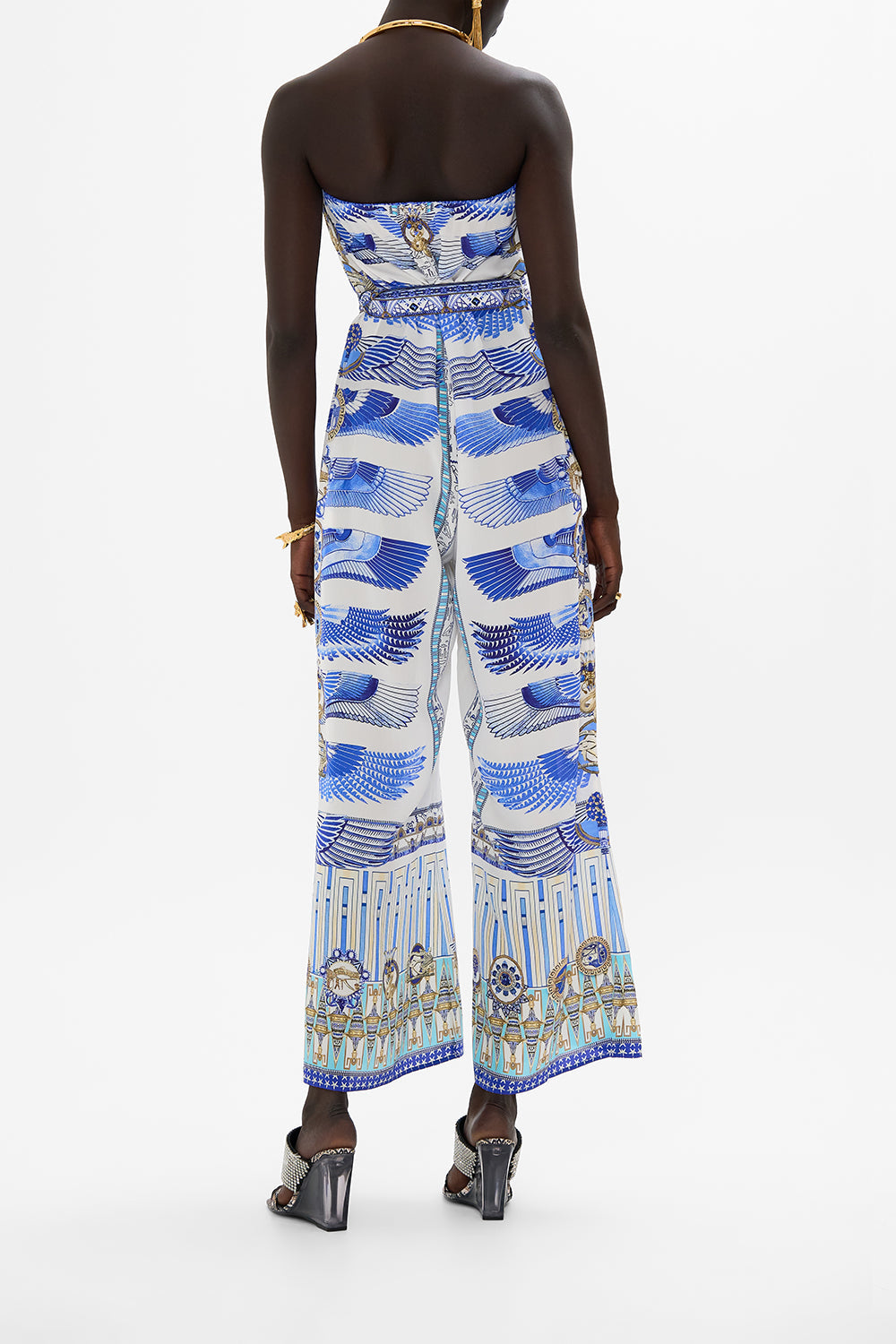 STRAPLESS JUMPSUIT WITH D RING BELT DANCING WITH DAYLIGHT