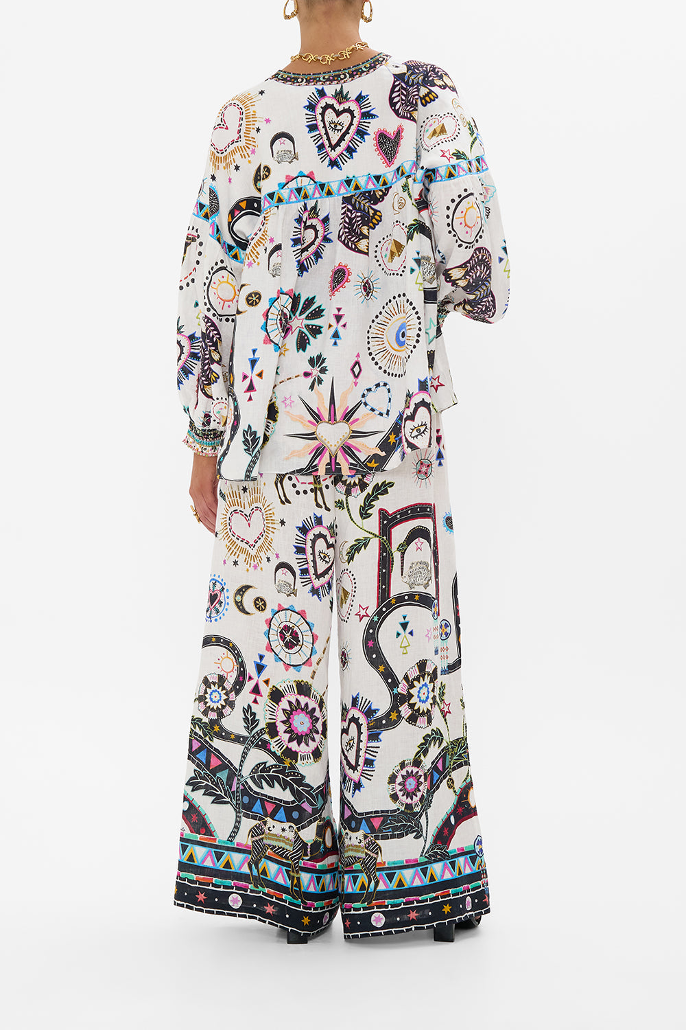 BLOUSON BLOUSE WITH NECK TIE NUBIAN WONDERLAND