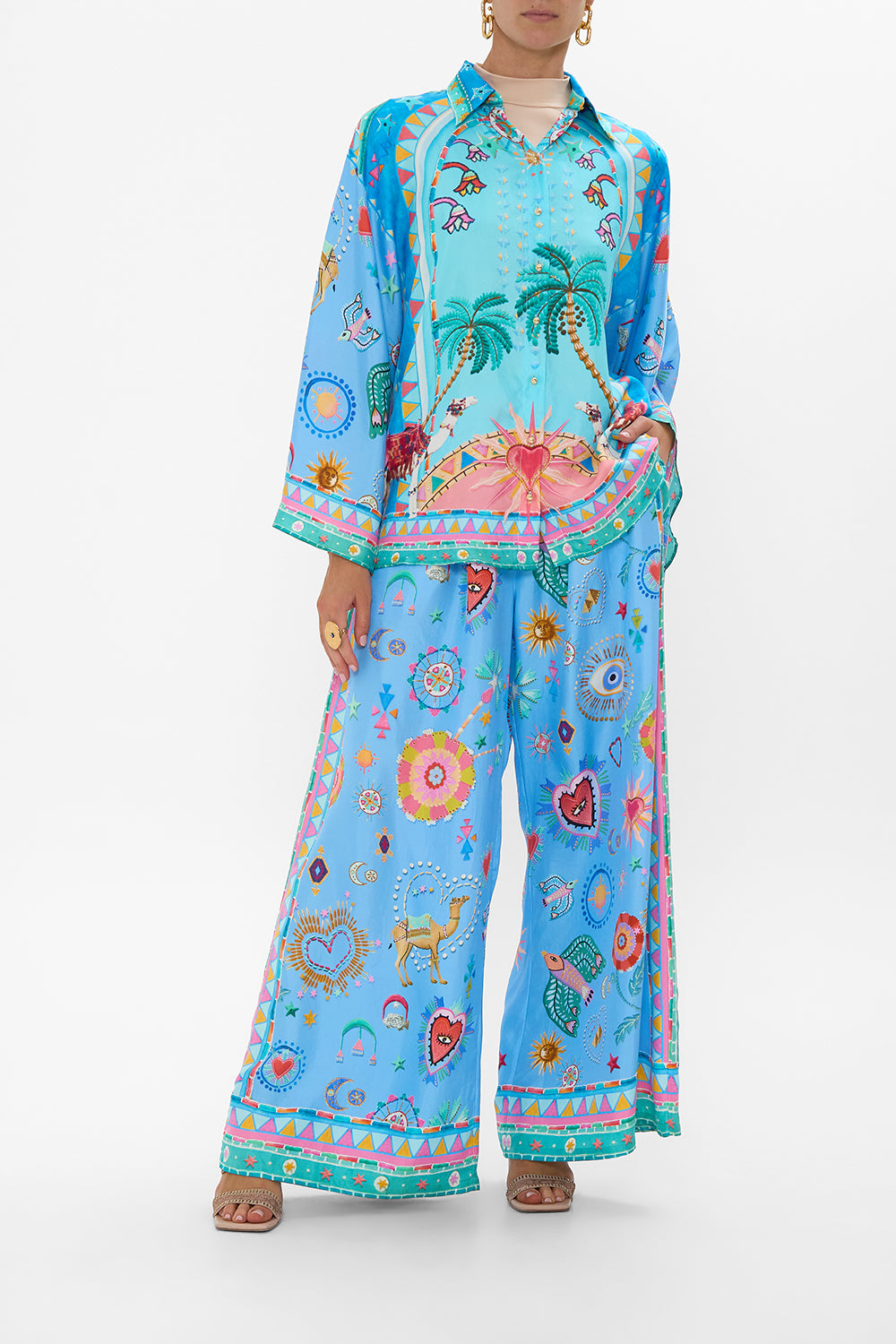 TUCK FRONT PANT A PAINTED VILLAGE