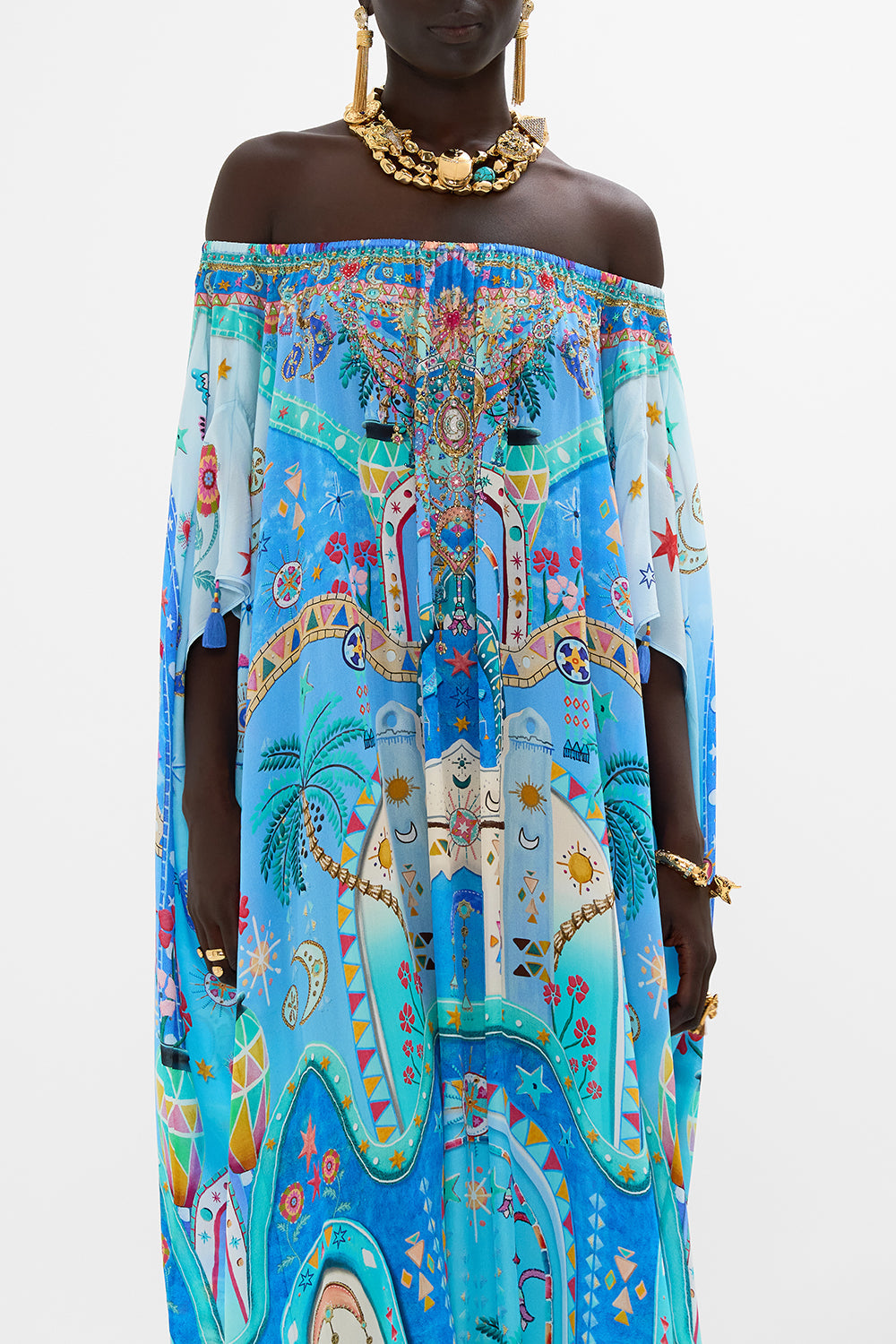 OFF SHOULDER KAFTAN A PAINTED VILLAGE