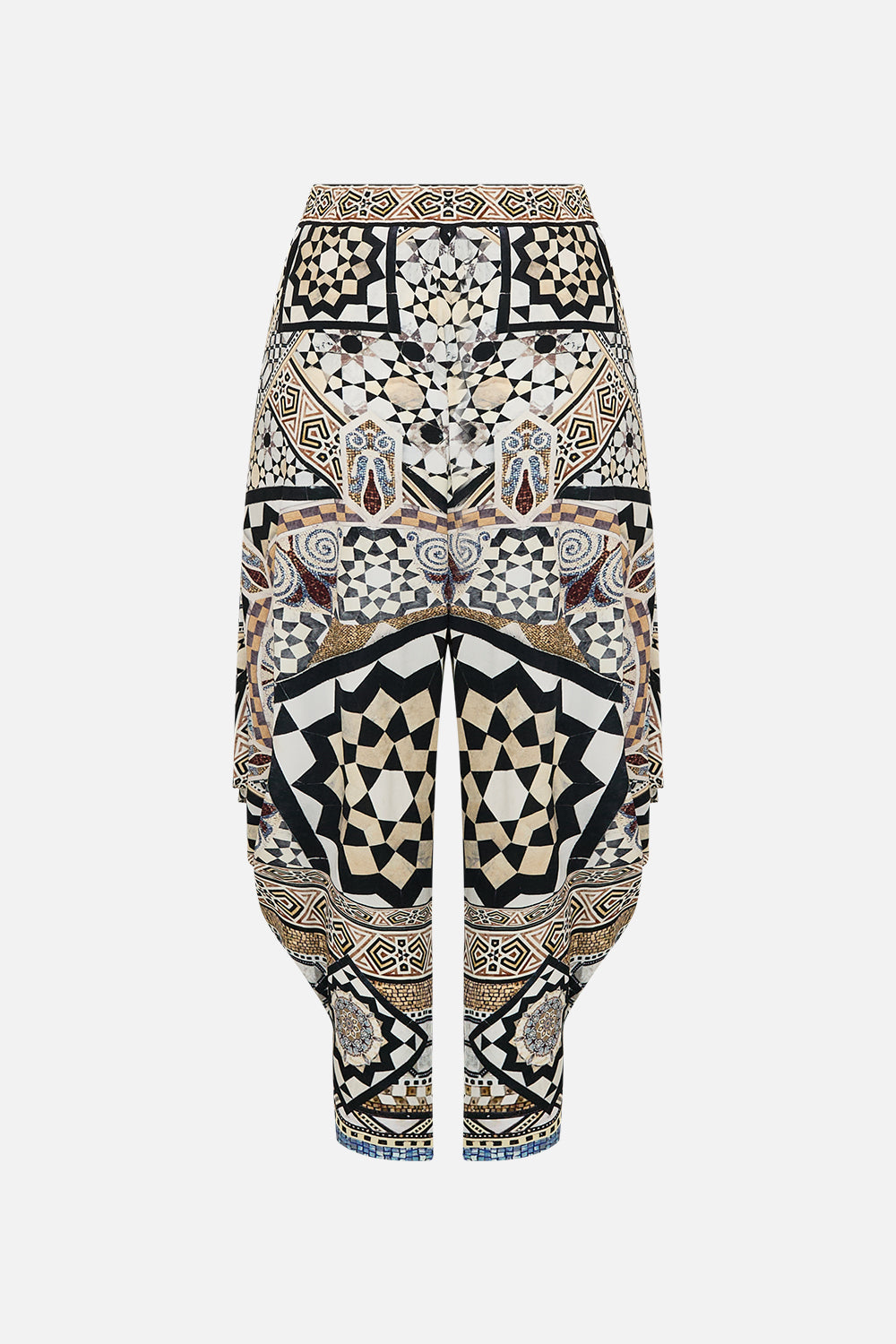CAMILLA Jersey Drape Pant with Pocket in Make Me Your Mosaic Print